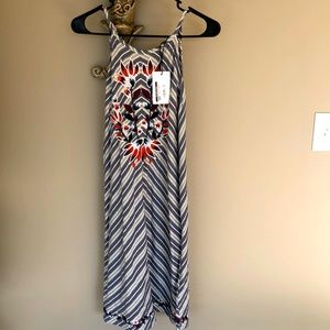 THML Embroidered Halter Dress Brand New!